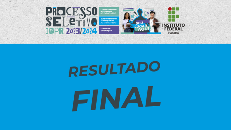 Resultado Final Do Processo Seletivo Divulgado Instituto