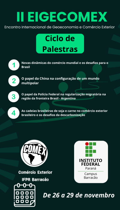 Ciclo de palestras II EIGECOMEX