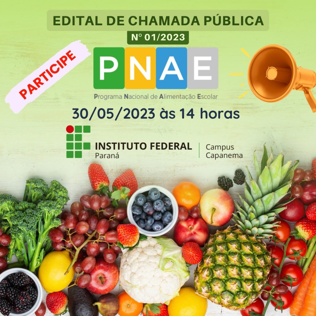 Chamada PÚblica 012023 AquisiÇÃo De GÊneros AlimentÍcios Destinados Ao Atendimento Do Pnae 5725