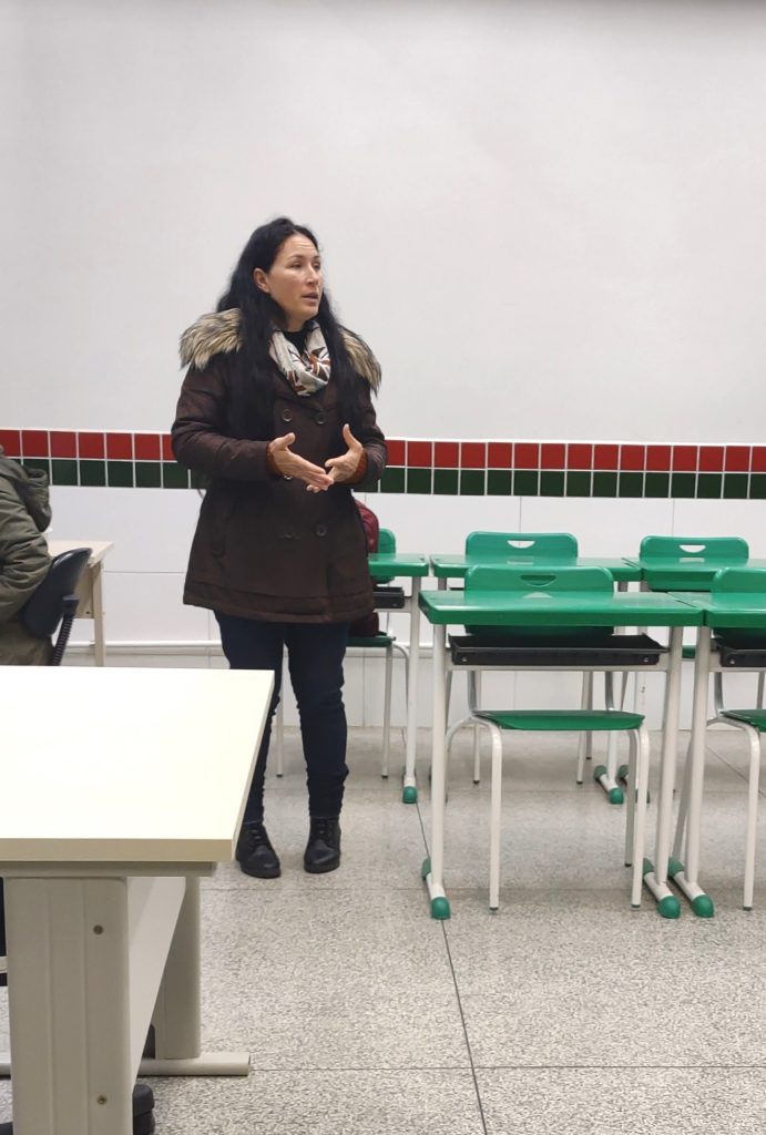 Estudante Rosana  que também é técnica em segurança do trabalho