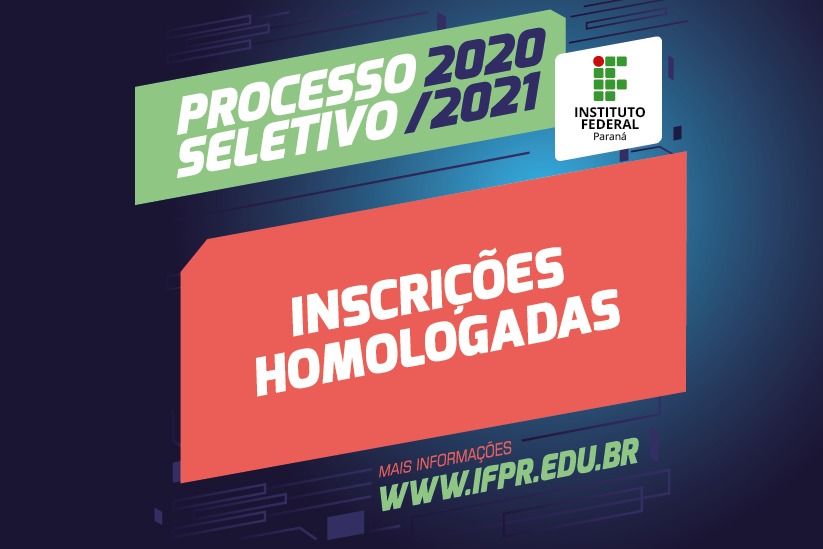 Inscrições homologadas PS 2020-2021