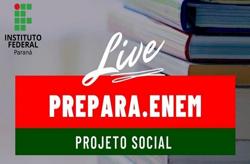 "Live Prepara Enem. Projeto Social"
