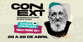 A imagem contém uma foto de Paulo Freire, ao lado do nome do evento e de informações relacionadas ao evento e que constam no corpo desta matéria