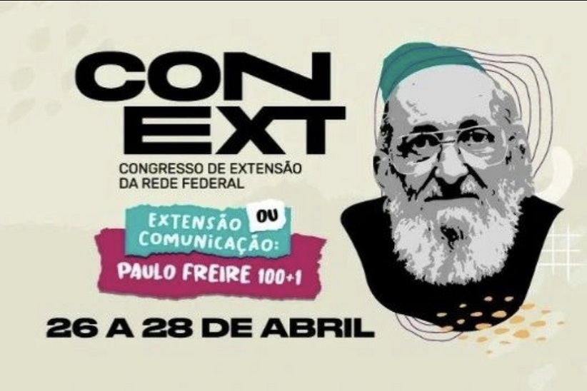"Conext. Congresso de extensão da rede federal. 26 a 28 de abril"