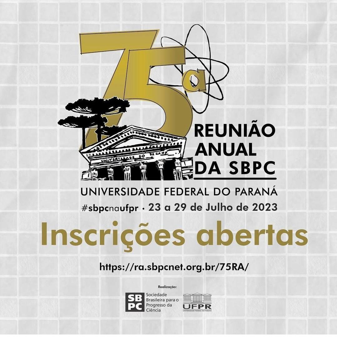 Abertas as inscrições para a 75ª Reunião Anual da SBPC