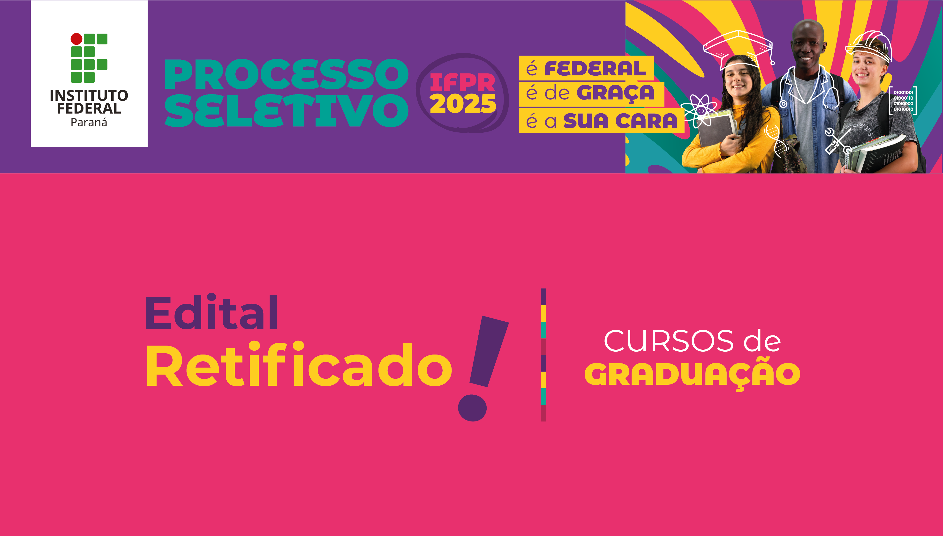 Edital Retificado - Cursos de Graduação